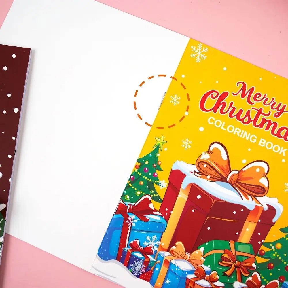 8PCS High Quality Christmas Theme Coloring Book